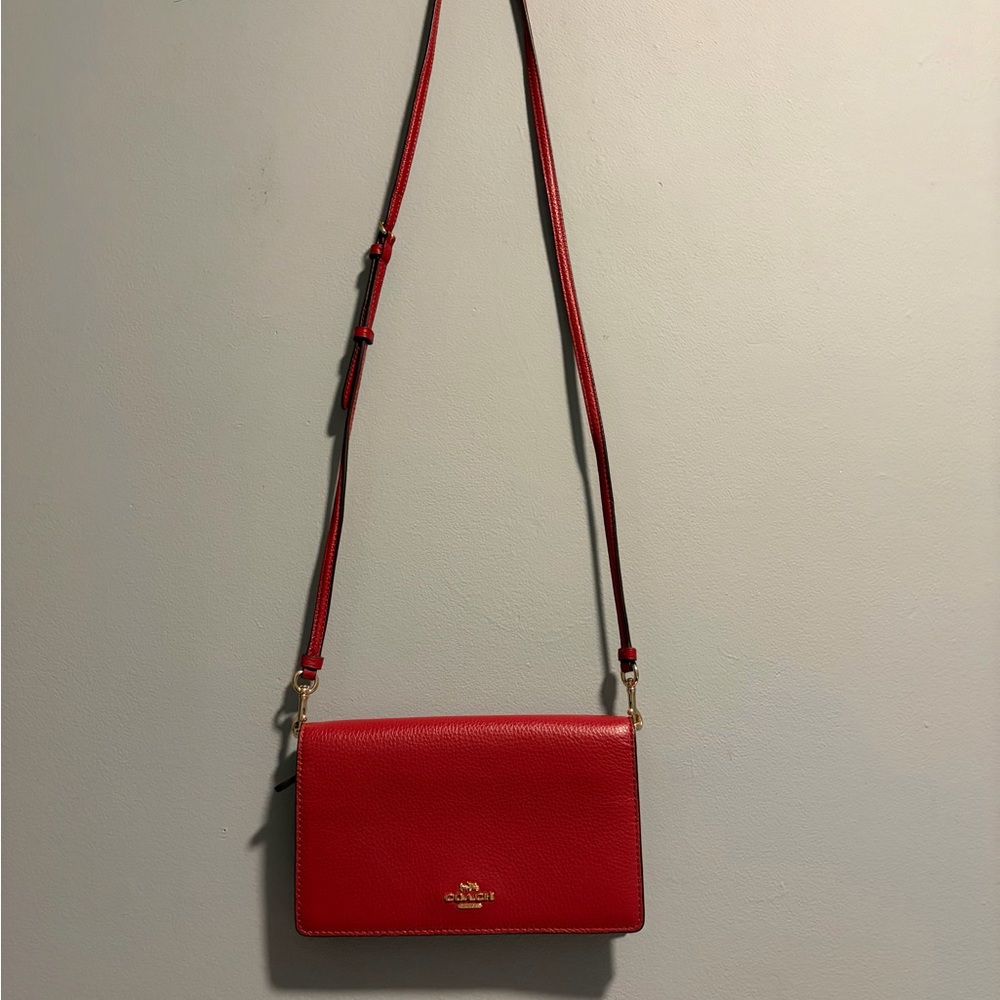 Coach Vibrant Red Crossbody Bag
